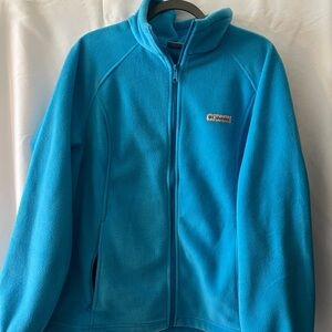 Columbia Turquoise Full‑Zip Fleece Jacket